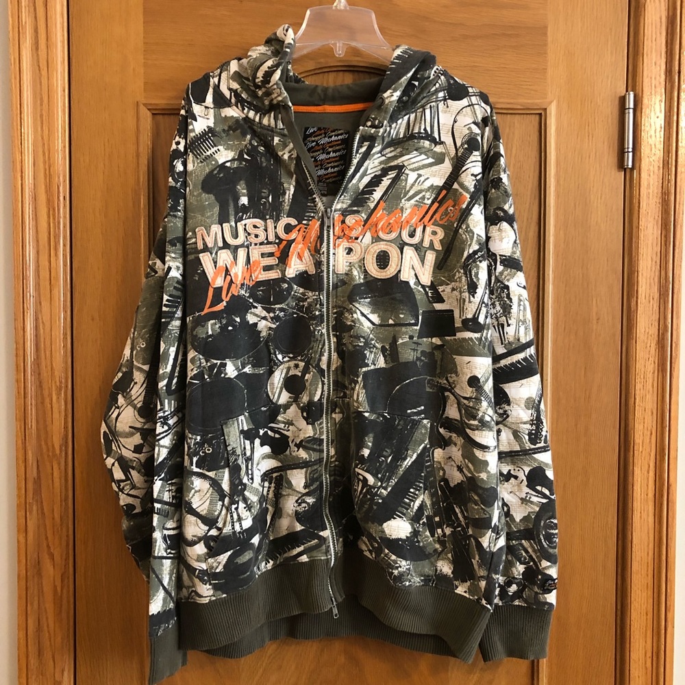 Live Mechanics Full Zip Hoodie Size XXL
